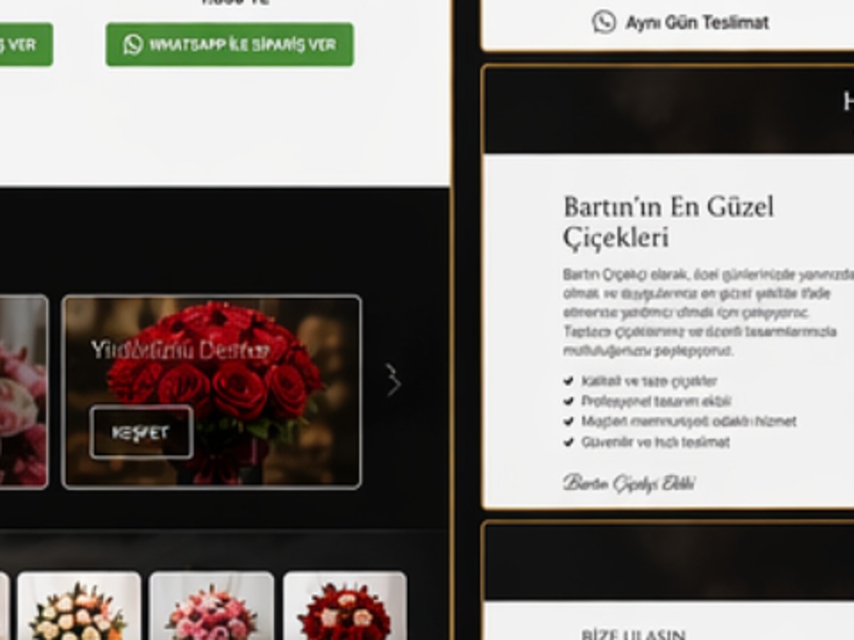 Çiçek hazırlayan florist