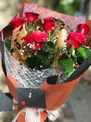 6 Adet Kırmızı Gül Buketi